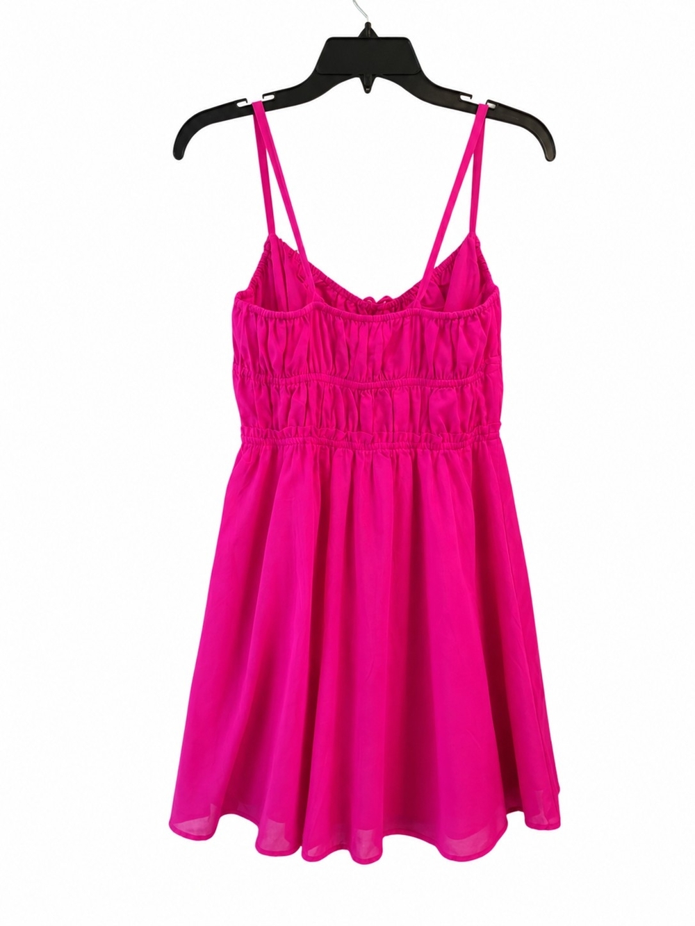 Steve Madden Heather Pink BabyDoll Mini Dress Barbie Core Cottagecore Resort - Picture 4 of 6
